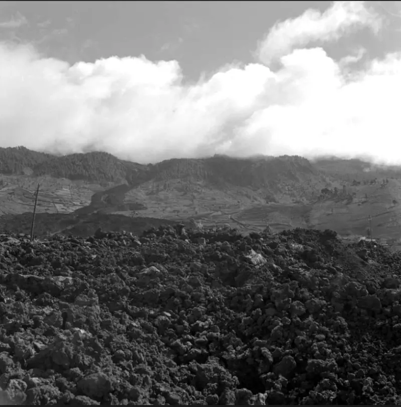 Coladas del volcán de San Juan en Las Manchas